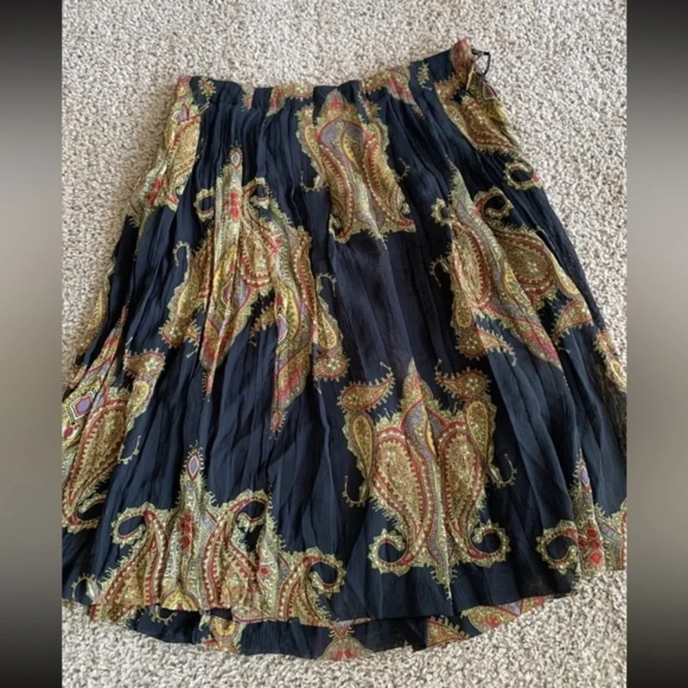 August Silk Women Black Casual Skirt‎ 6 Floral spring summer